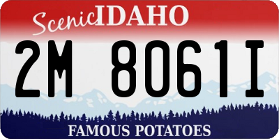 ID license plate 2M8061I