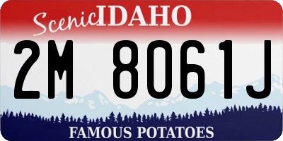 ID license plate 2M8061J