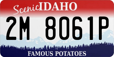 ID license plate 2M8061P