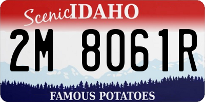 ID license plate 2M8061R