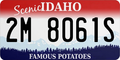ID license plate 2M8061S