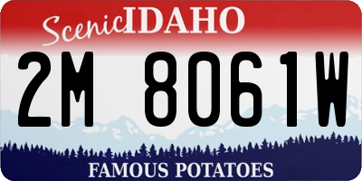 ID license plate 2M8061W