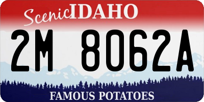 ID license plate 2M8062A
