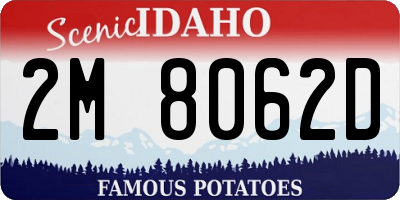 ID license plate 2M8062D