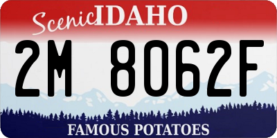 ID license plate 2M8062F