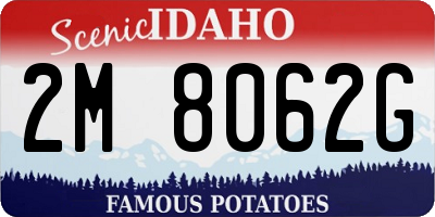 ID license plate 2M8062G