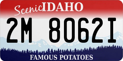 ID license plate 2M8062I