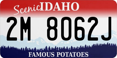 ID license plate 2M8062J