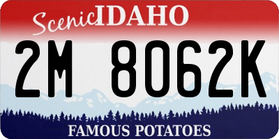 ID license plate 2M8062K