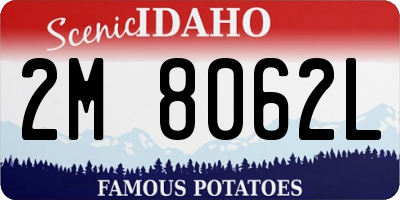 ID license plate 2M8062L