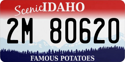 ID license plate 2M8062O