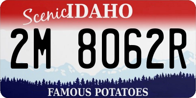 ID license plate 2M8062R