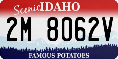 ID license plate 2M8062V