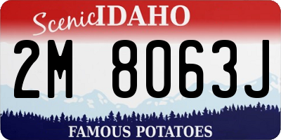 ID license plate 2M8063J