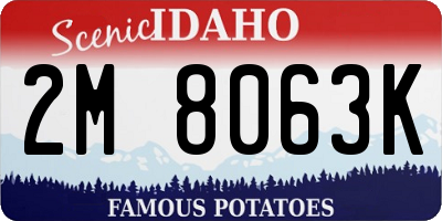ID license plate 2M8063K