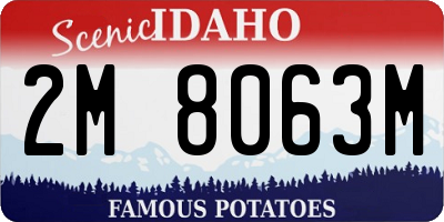 ID license plate 2M8063M