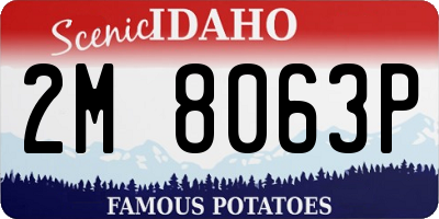ID license plate 2M8063P
