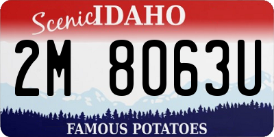 ID license plate 2M8063U