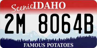 ID license plate 2M8064B