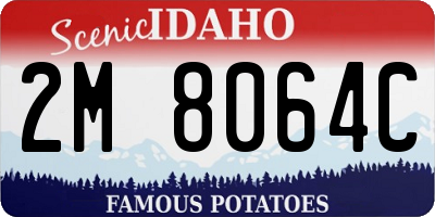 ID license plate 2M8064C