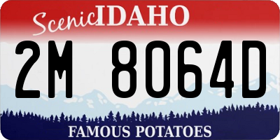 ID license plate 2M8064D