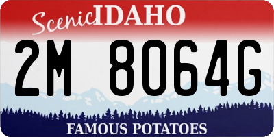 ID license plate 2M8064G