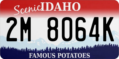 ID license plate 2M8064K
