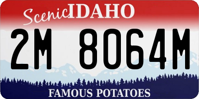 ID license plate 2M8064M