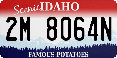 ID license plate 2M8064N