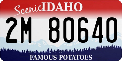 ID license plate 2M8064O