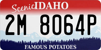 ID license plate 2M8064P