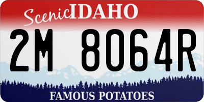 ID license plate 2M8064R