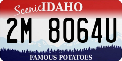 ID license plate 2M8064U