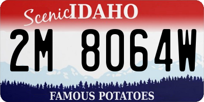 ID license plate 2M8064W