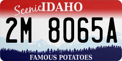 ID license plate 2M8065A