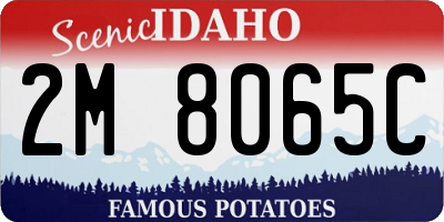 ID license plate 2M8065C
