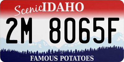 ID license plate 2M8065F