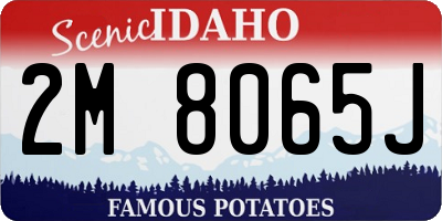 ID license plate 2M8065J