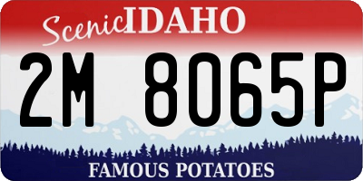 ID license plate 2M8065P
