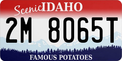 ID license plate 2M8065T
