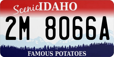 ID license plate 2M8066A
