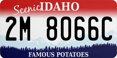 ID license plate 2M8066C