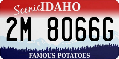 ID license plate 2M8066G