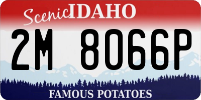 ID license plate 2M8066P
