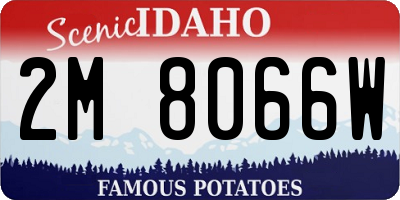 ID license plate 2M8066W
