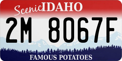 ID license plate 2M8067F