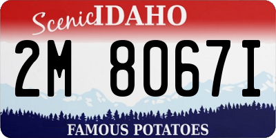 ID license plate 2M8067I