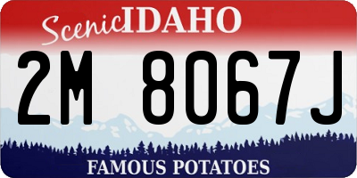 ID license plate 2M8067J