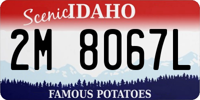 ID license plate 2M8067L
