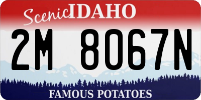 ID license plate 2M8067N
